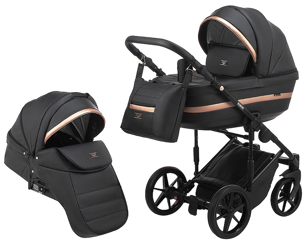 

Коляска 2 в 1 Adamex Rimini ECO кожа 100% RI-205