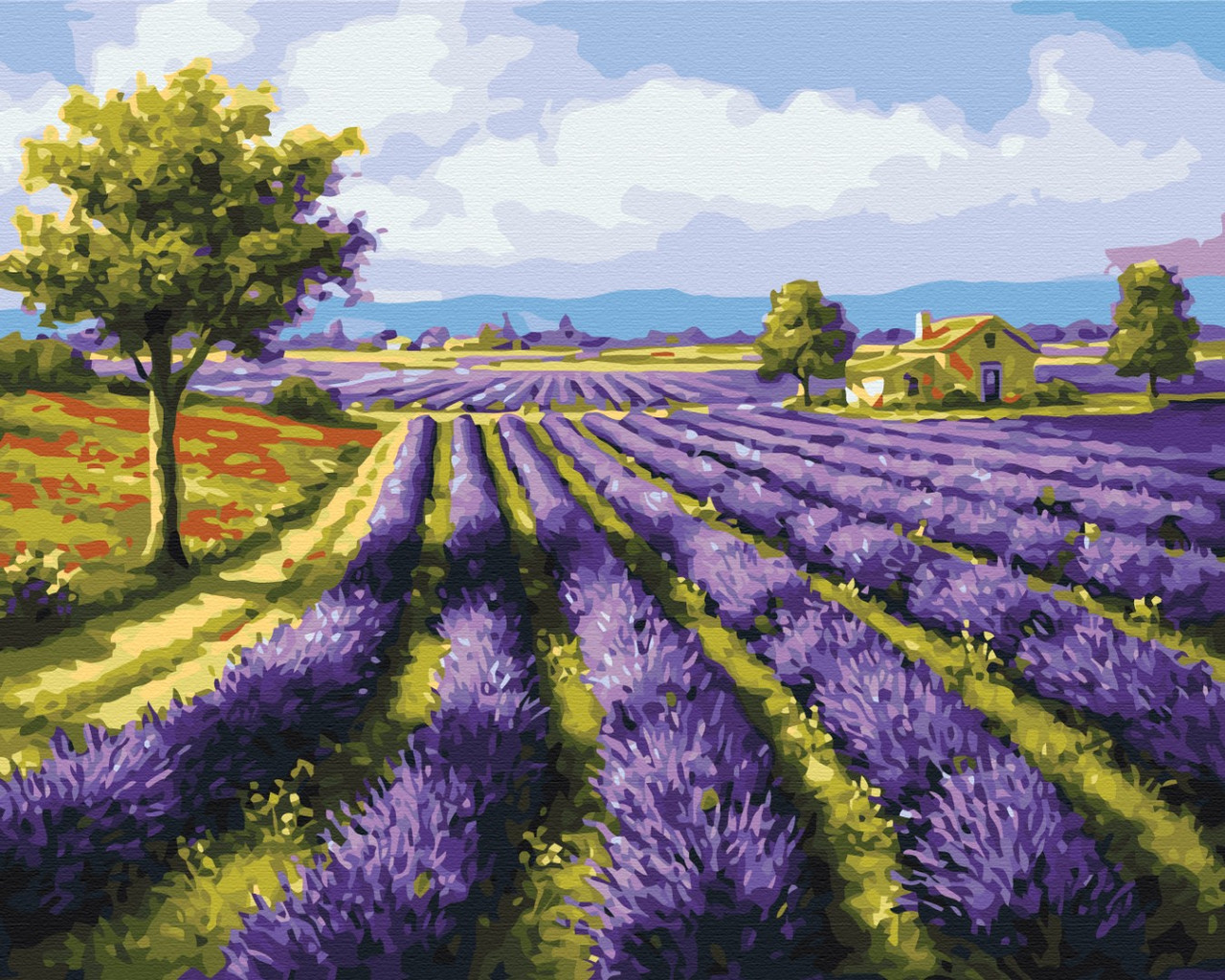 

Картина по номерам - Лавандовые поля BrushMe 40*50см. (BS8998)