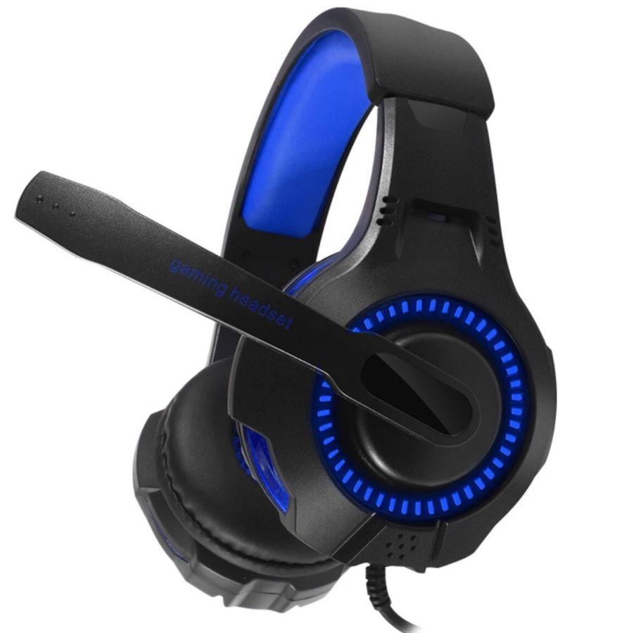 

Наушники игровые Gaming Headset G-50 накладные черно-голубые (gr_017791)