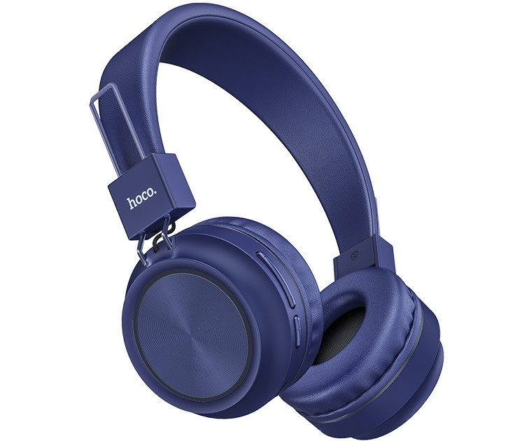 

Наушники с Bluetooth и microSD Hoco Promise W25 синие (gr_017701)