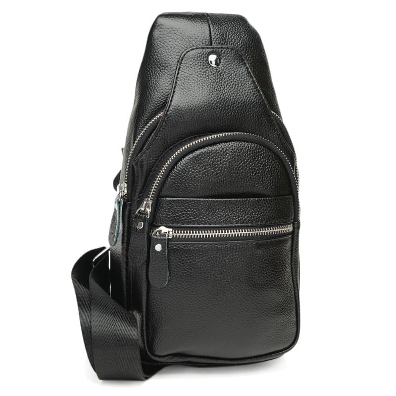 

Мужской кожаный рюкзак Keizer k1313-black