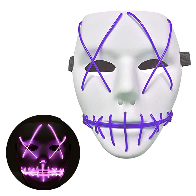 

Неоновая Маска для вечеринок с подсветкой LED Mask 1 Violet