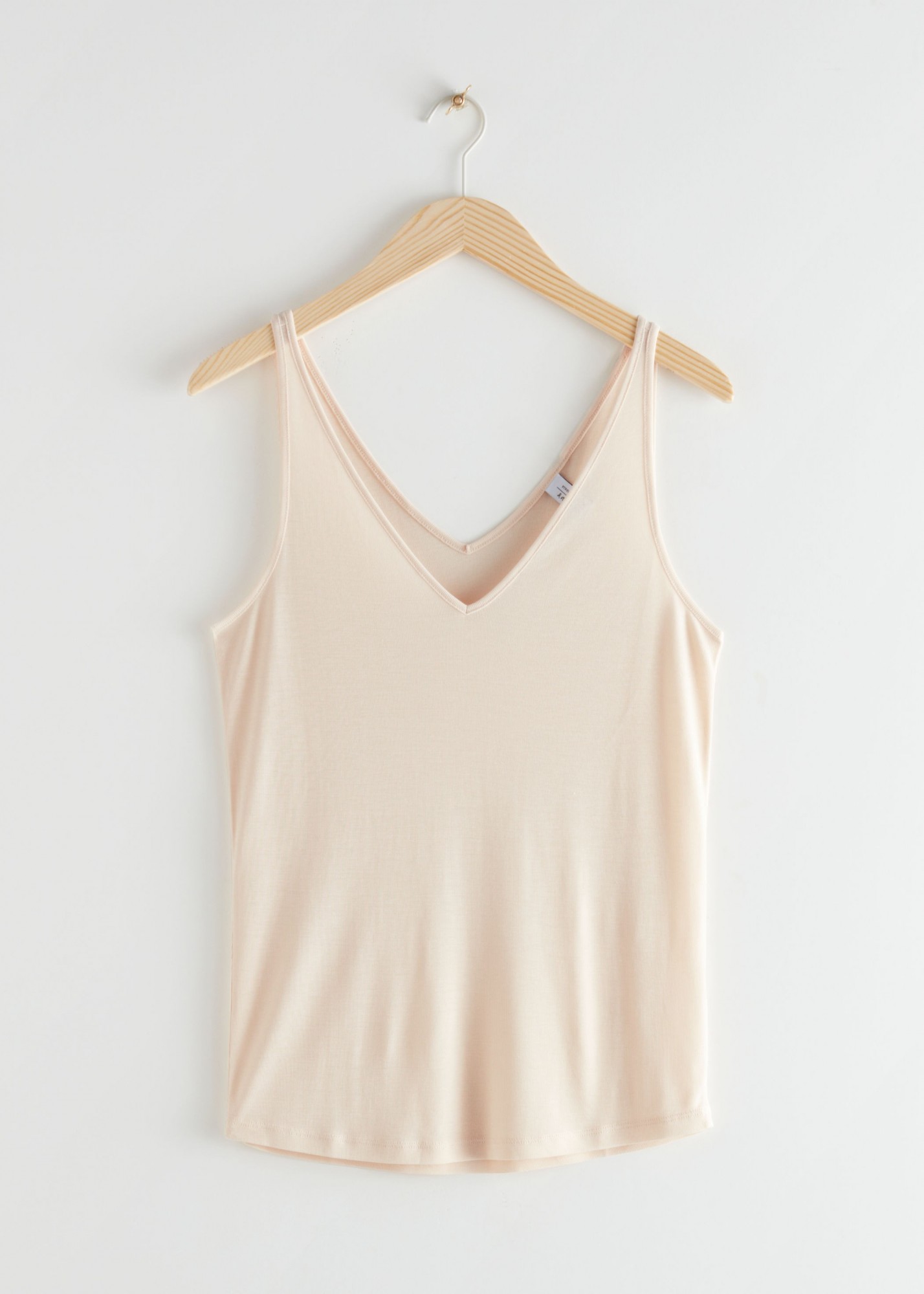 

Топ женский & Other Stories Ribbed V-Neck Top 40