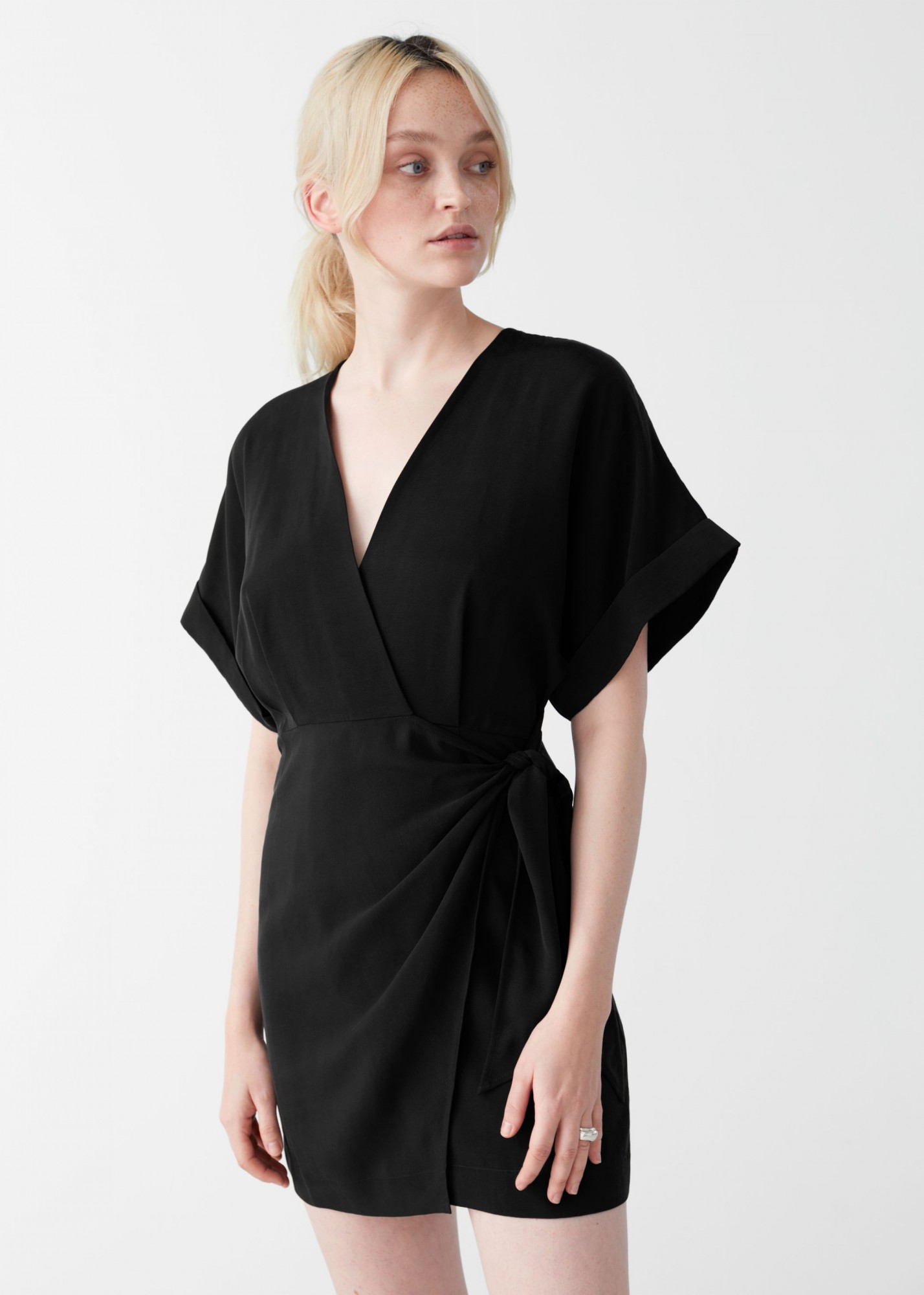 

Платье женское & OTHER STORIES Kimono Wrap Mini Dress 34
