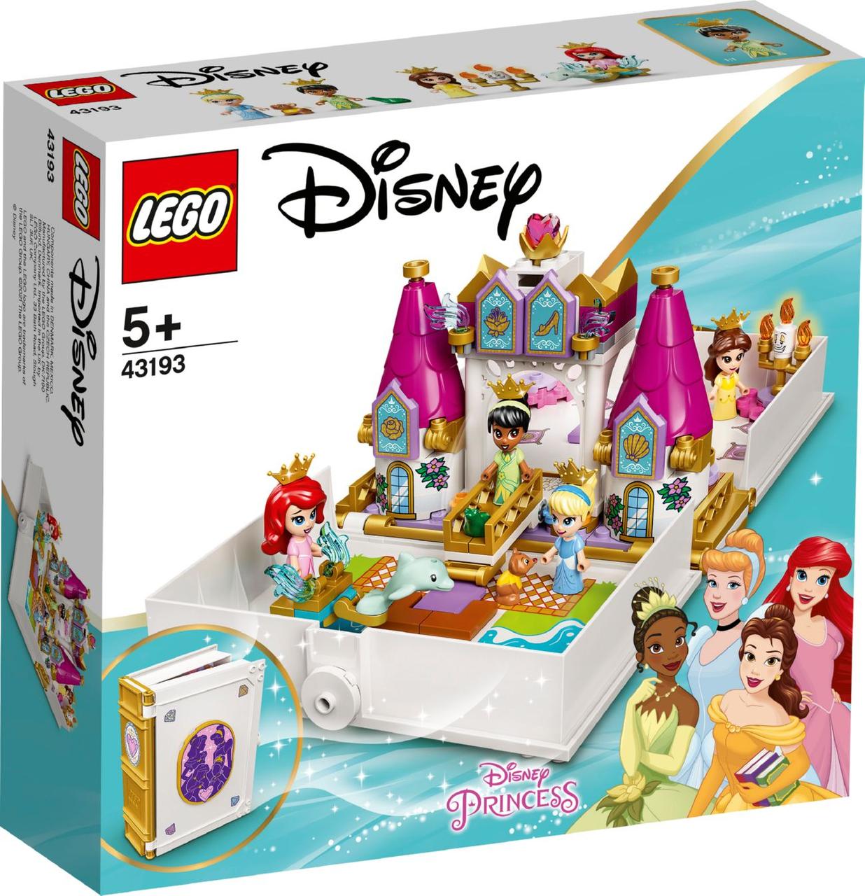 

Lego Disney Princesses Книга сказочных приключений Ариэль, Белль, Золушки и Тианы 43193