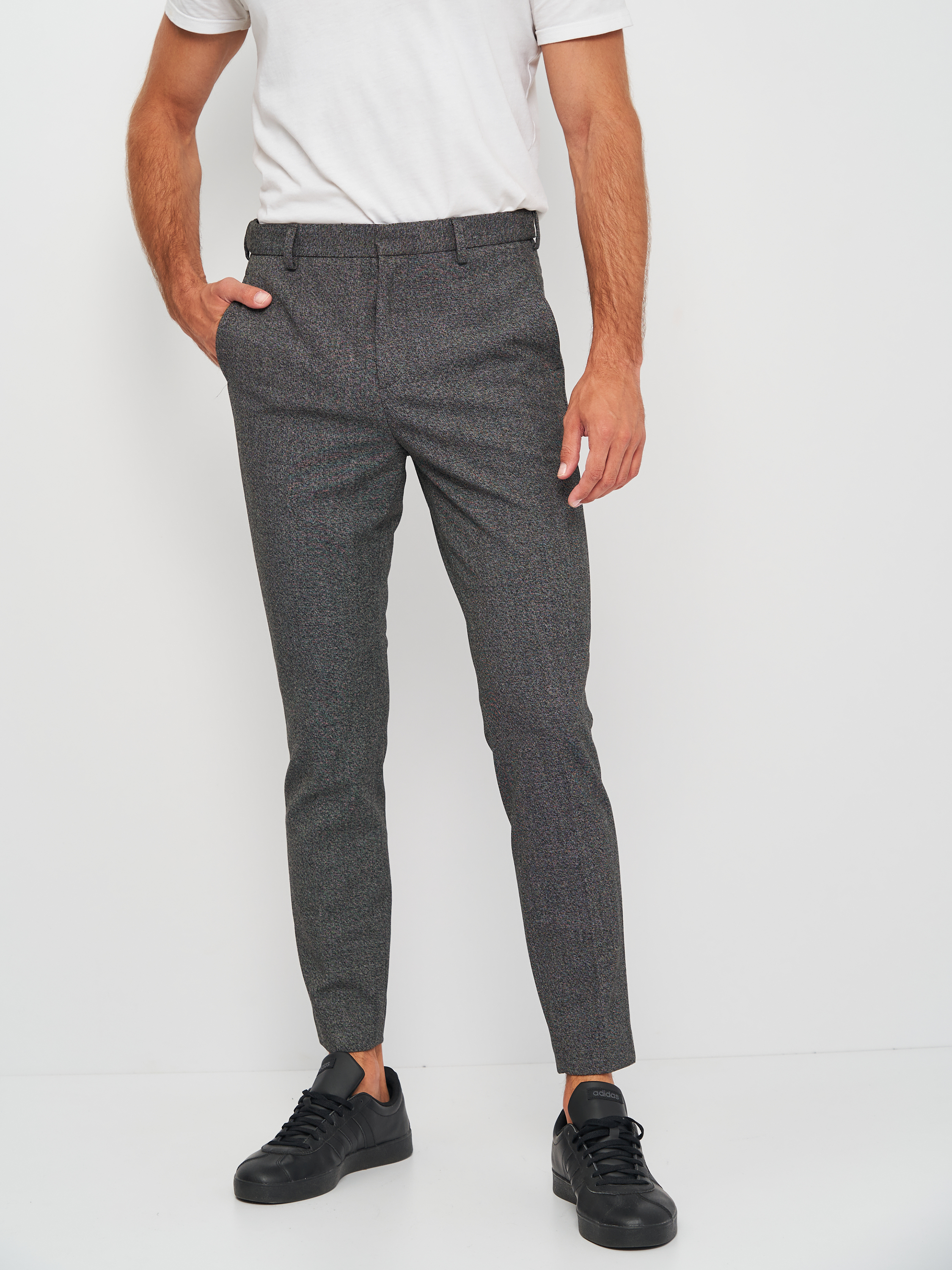 

Брюки H&M 46 черный меланж 27058011660