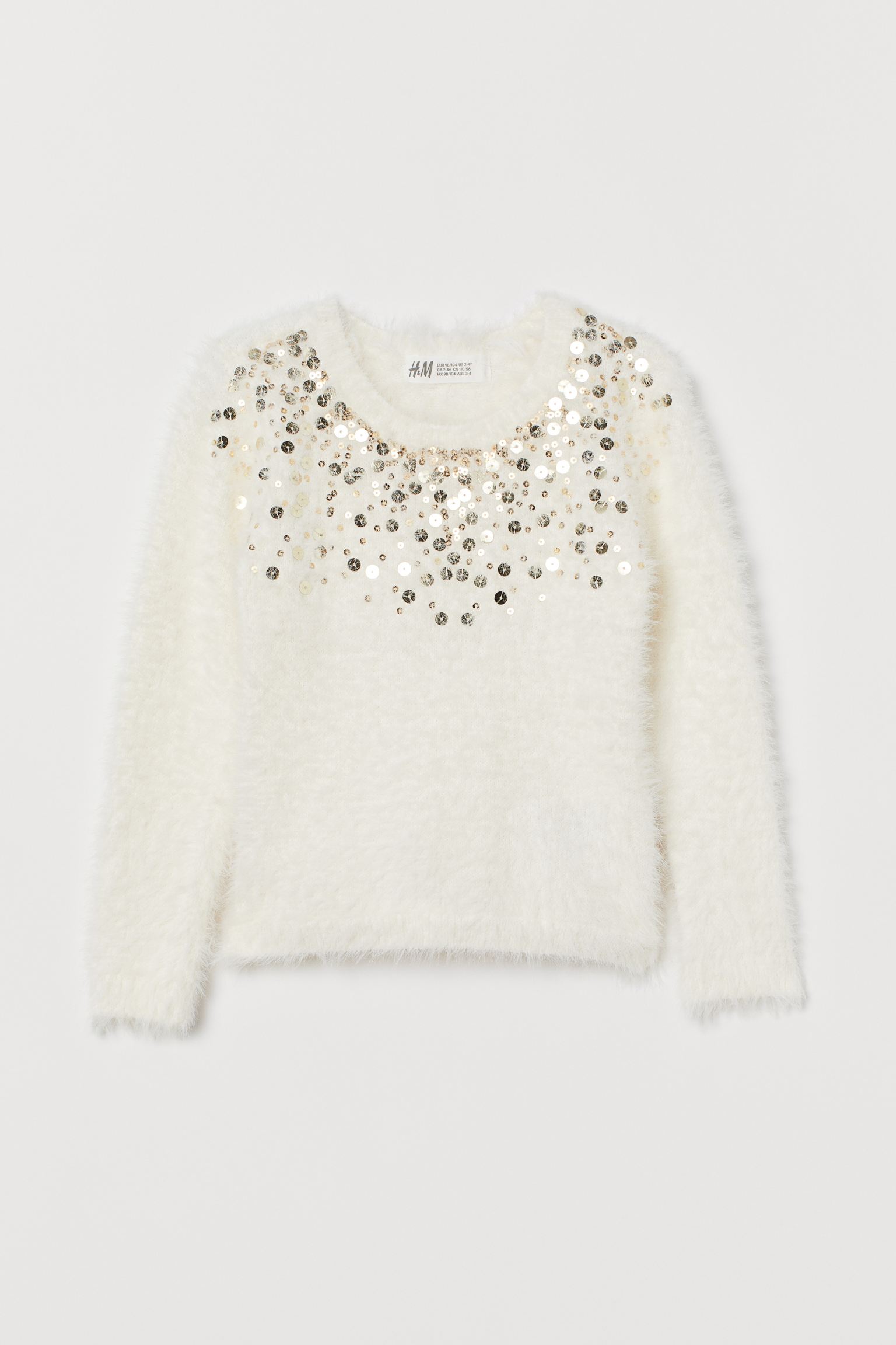 

Джемпер H&M 122 128см белый 23077882780