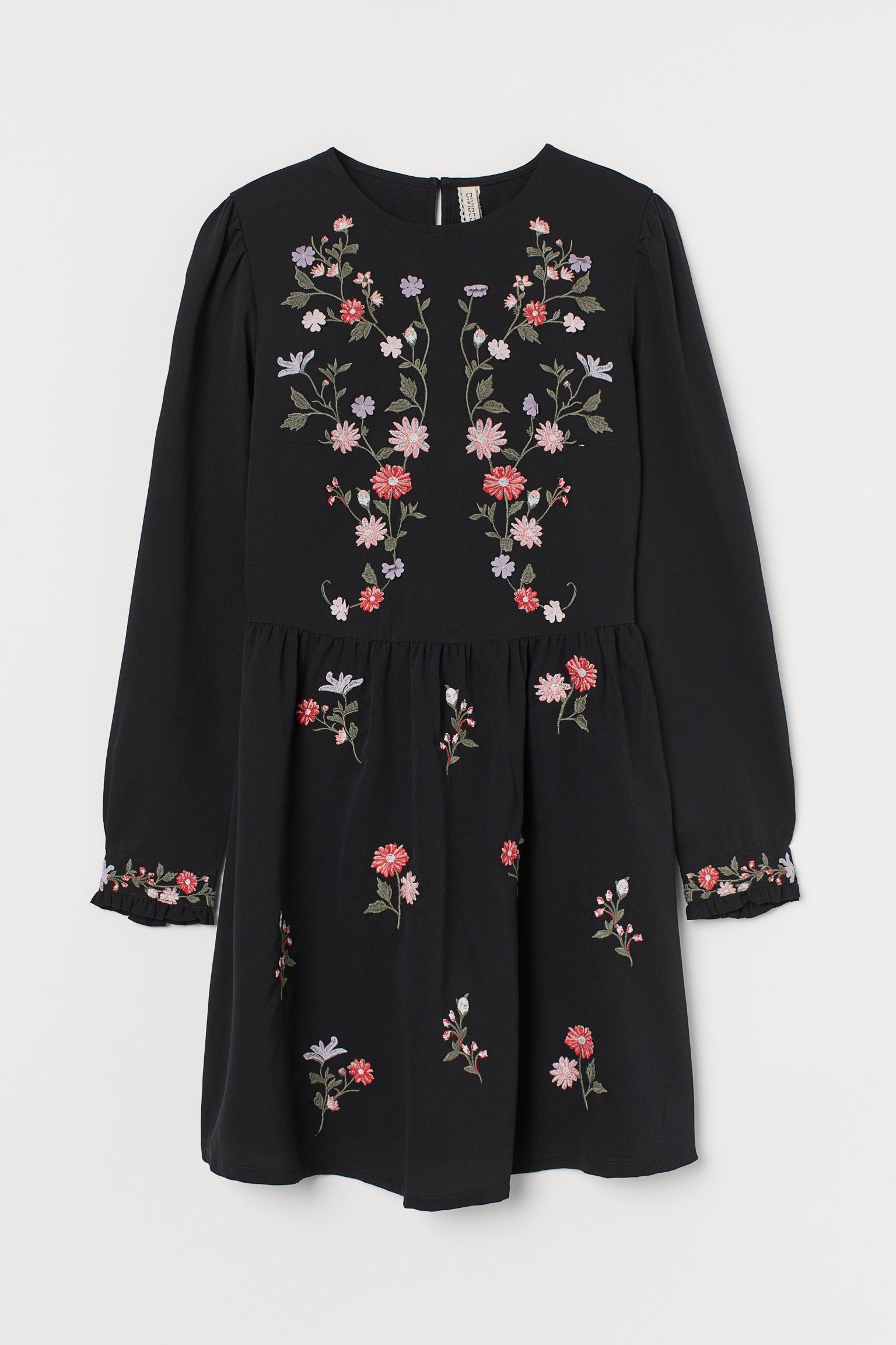 

Платье H&M  черный цветы 27038787412, Платье H&M 36 черный цветы 27038787412