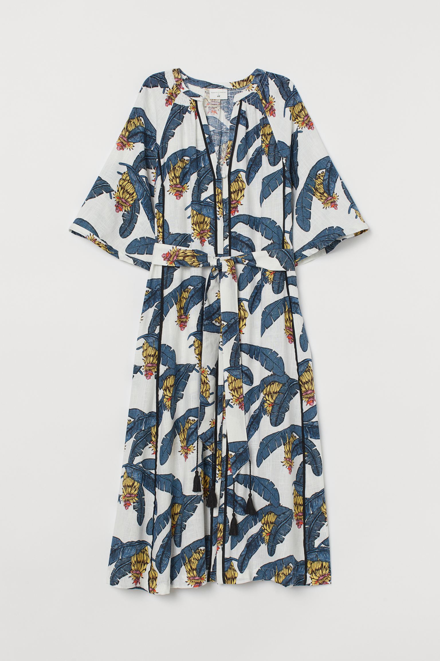 

Платье H&M L сине белый 16078538051