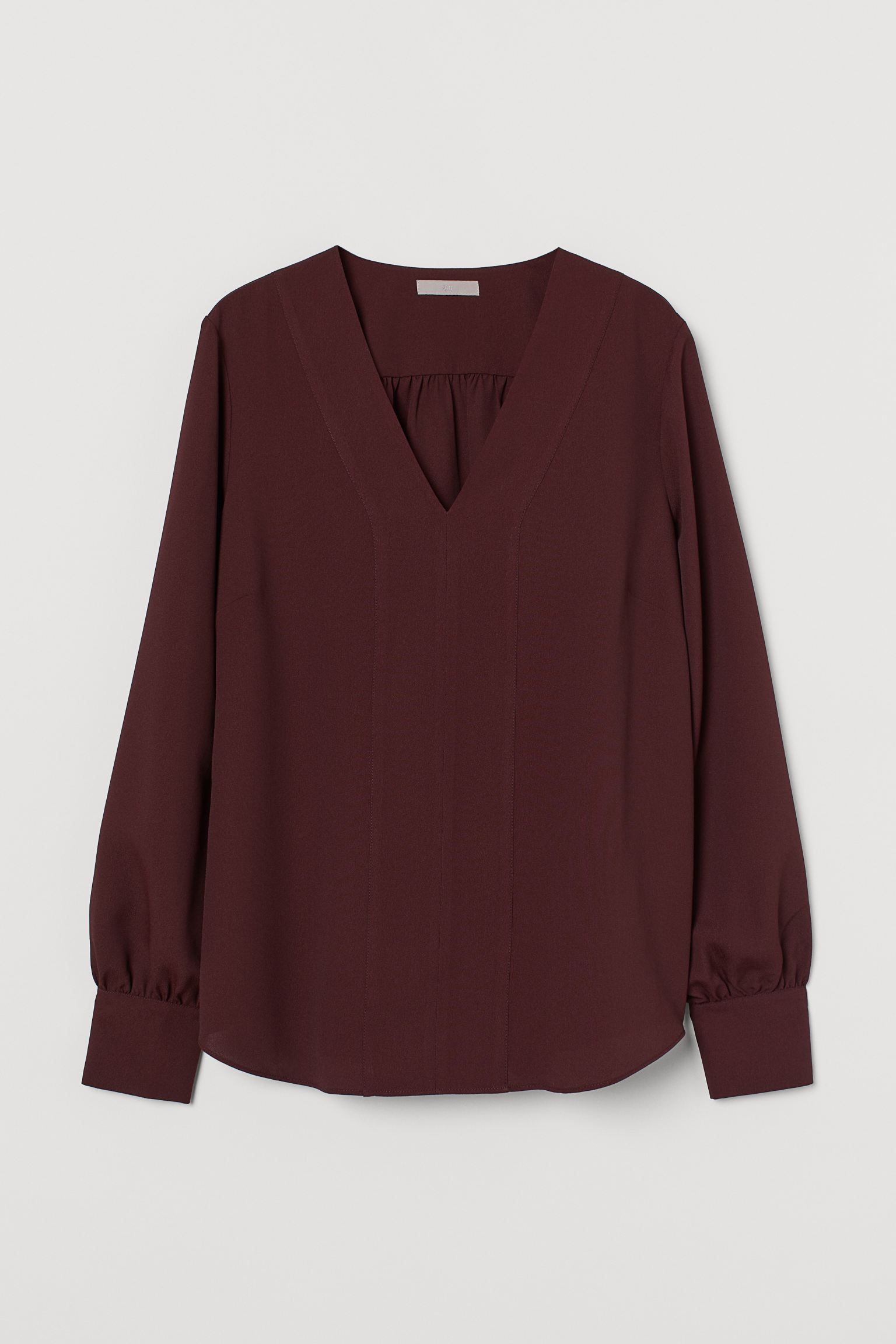 

Блуза H&M  бордовый 18079114932, Блуза H&M XS бордовый 18079114932