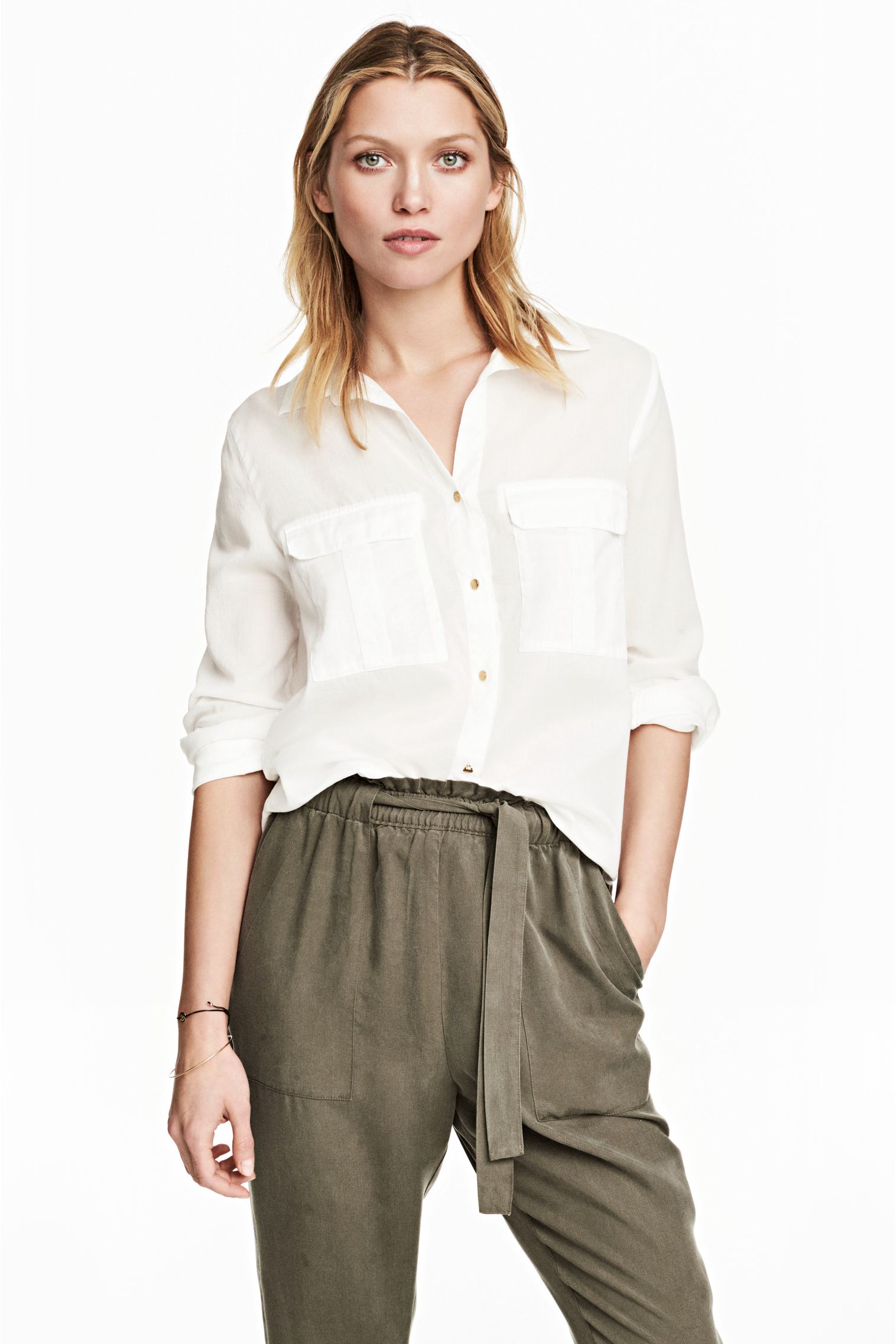 

Блуза H&M 38 молочный 4792015