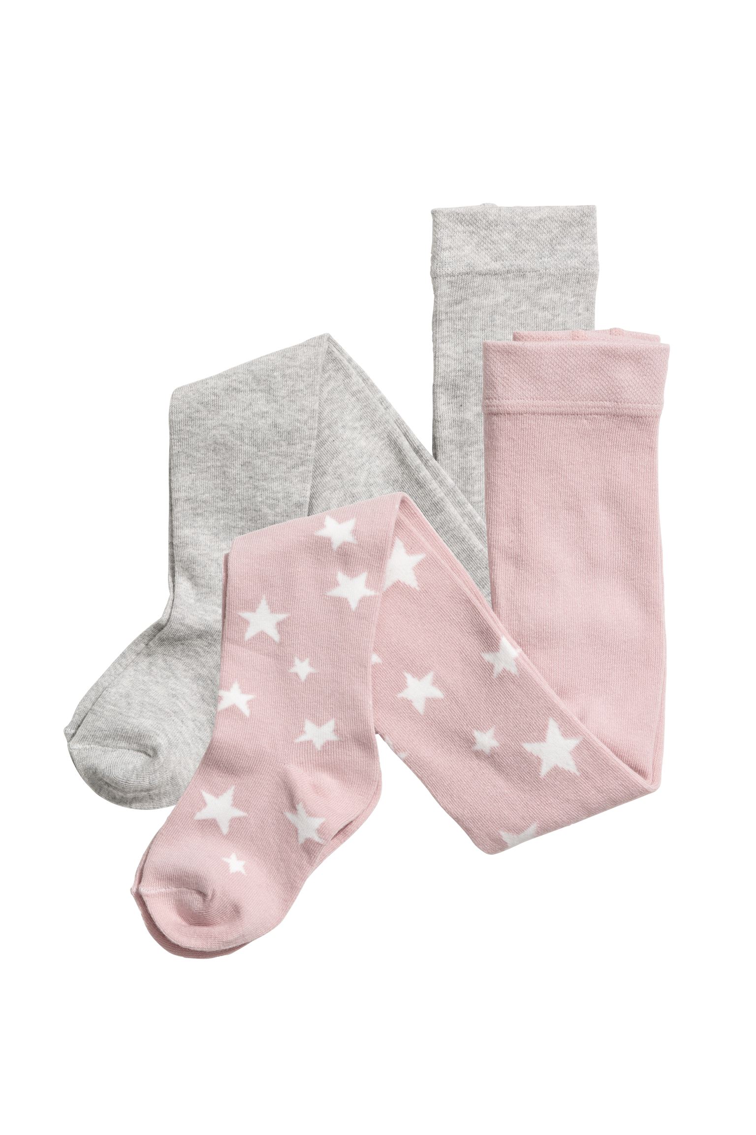 

Колготки (2шт) H&M 122 128см серый, розовый 23075158336