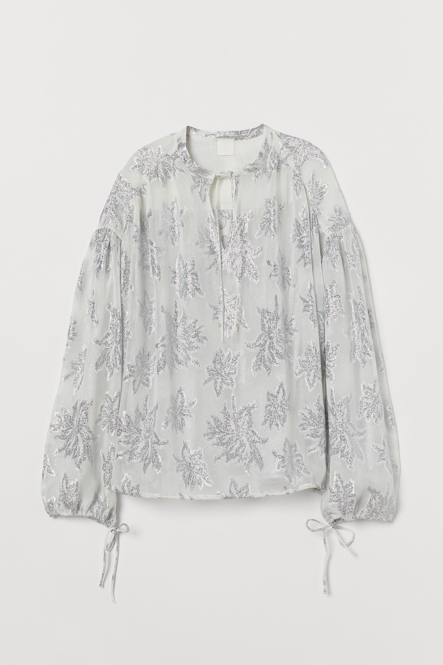 

Блуза H&M M серебристый 26078718691