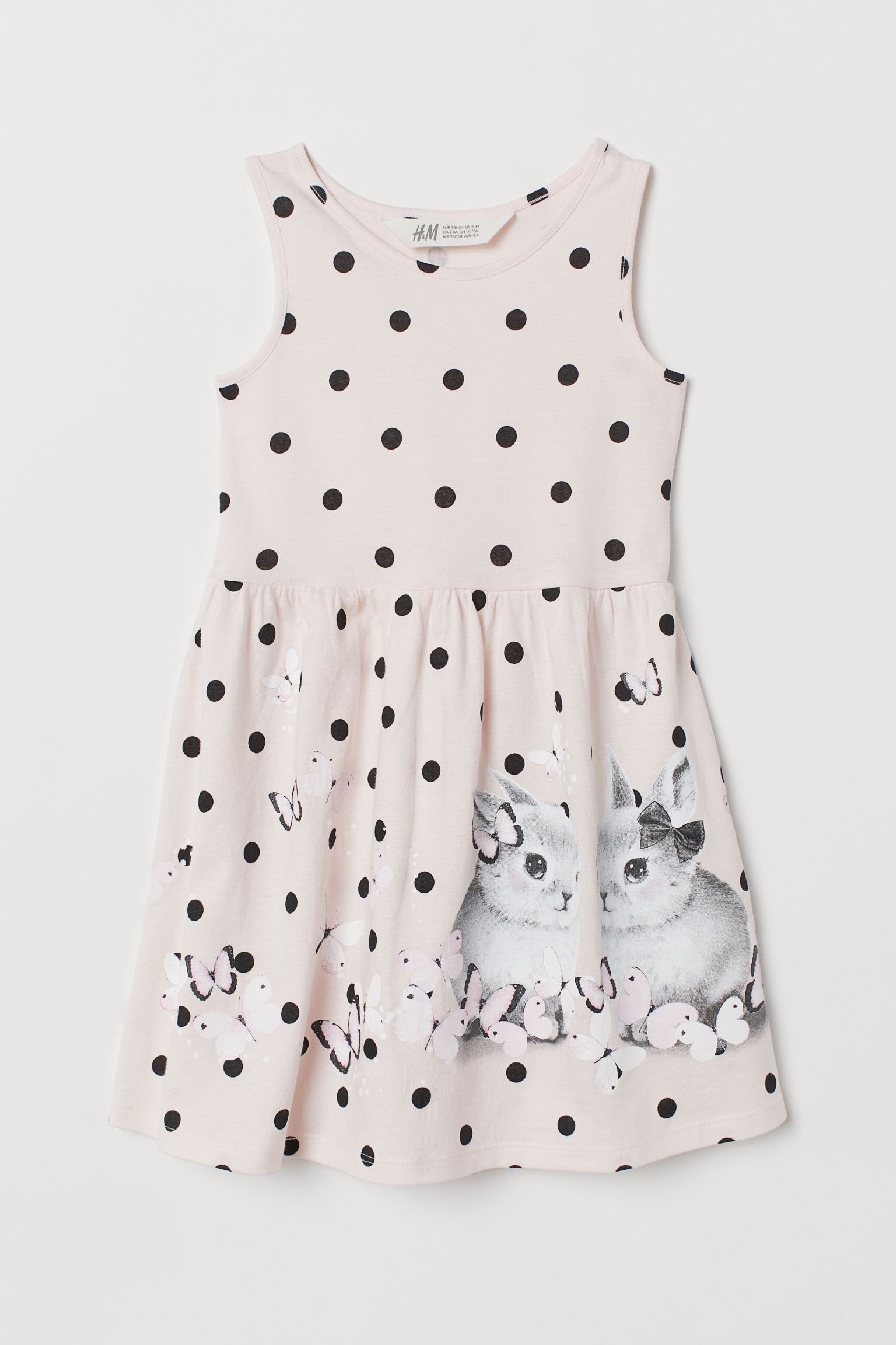 

Платье H&M 122 128см светло розовый горох 18076909509