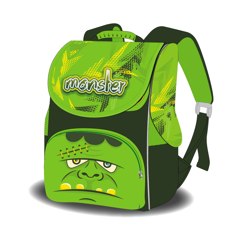 

Ранець-короб ортопедичний Smile Monster 988837 33*26*26см