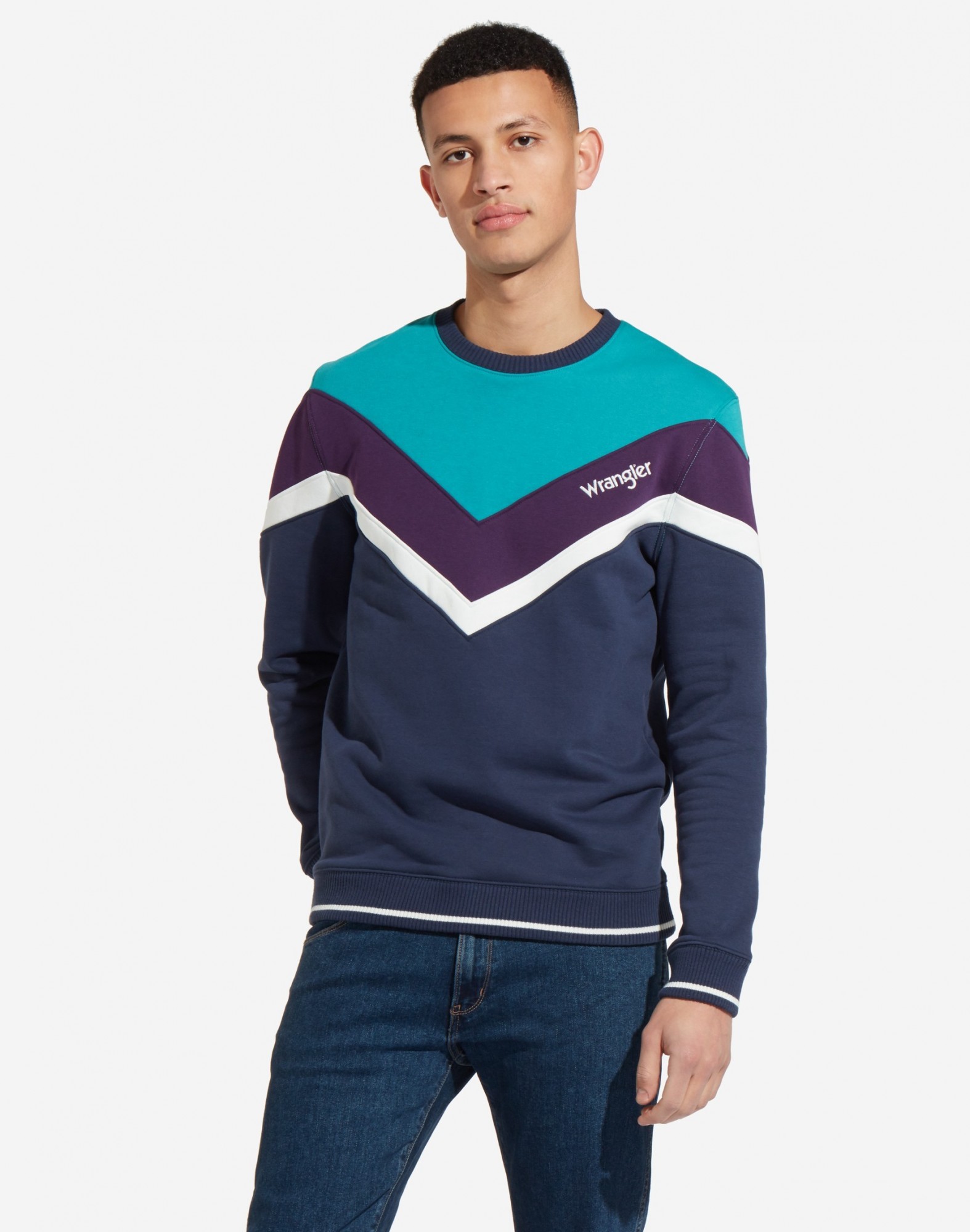 

Свитшот Wrangler Crewneck Sweatshirt Slim Fit Синий S-00