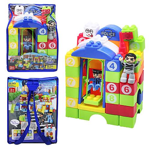 

Конструктор пластиковый "Полицейский участок с качелей" 50 деталей CHENG YOU TOYS (6632)