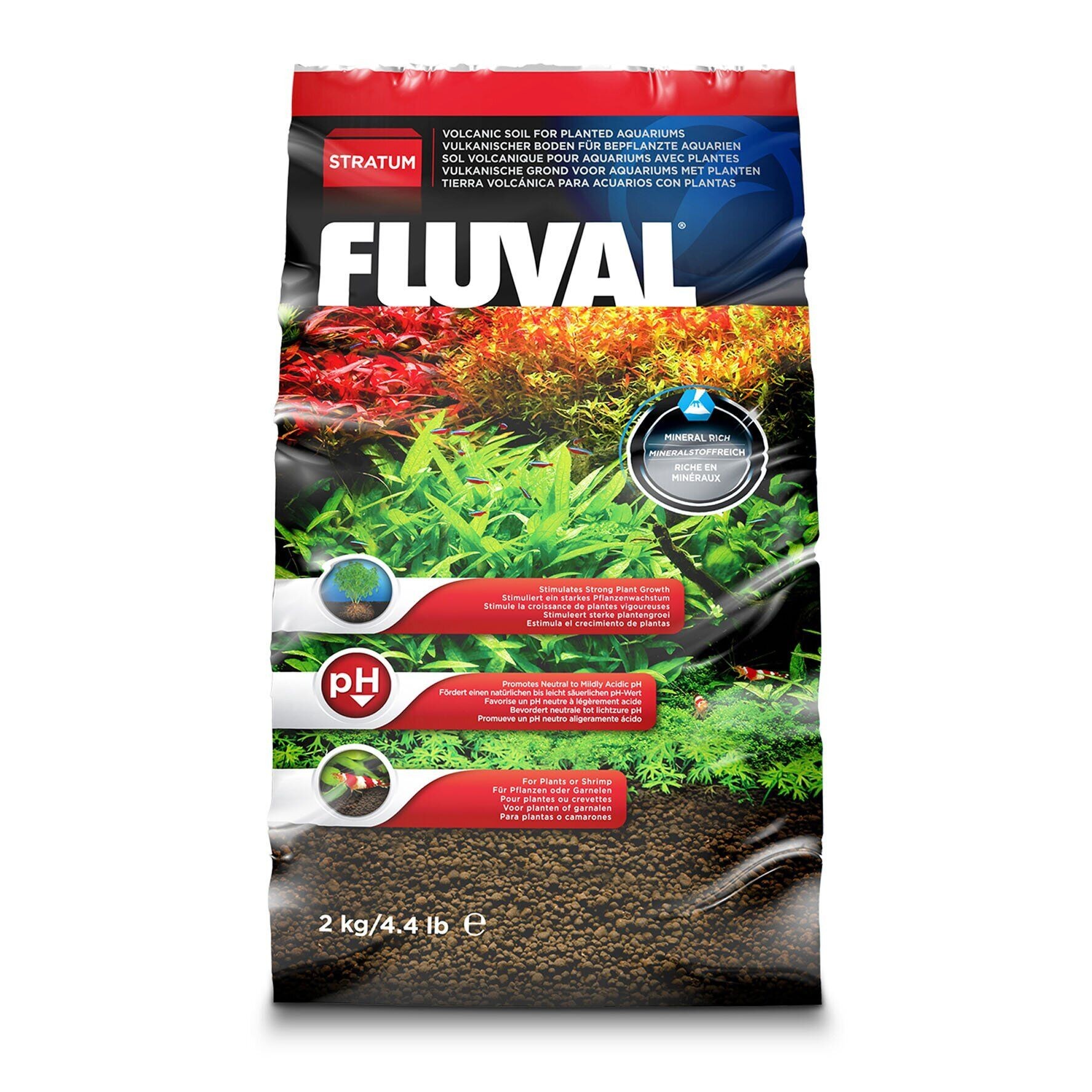 

Грунт для живых растений в аквариуме Hagen Fluval «Plant and Shrimp Stratum» 2 кг