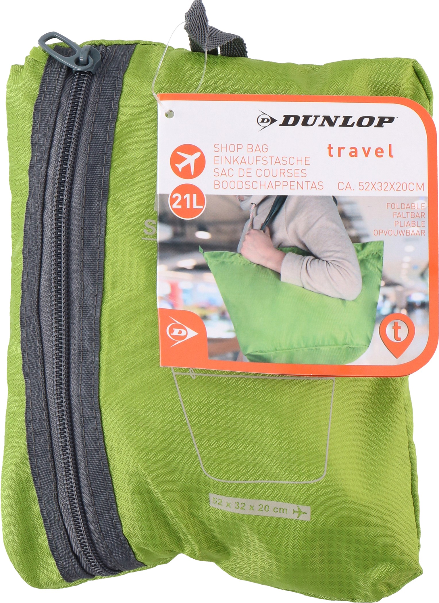 Акція на Сумка Dunlop Shop Bag 52x32x20 см Green (871125210304-1 green) від Rozetka