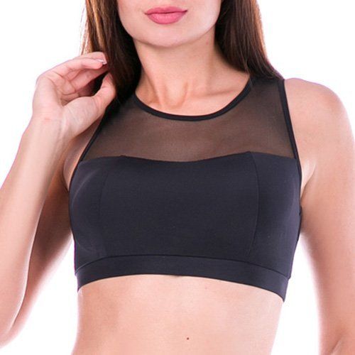 

Топ с сеткой T1-C10 TotalFit XS Черный
