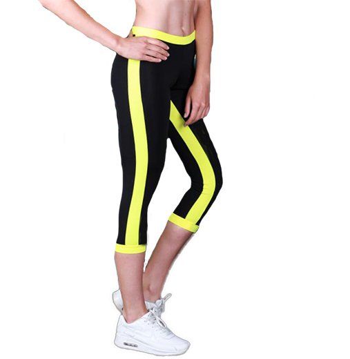 

Бриджи спортивные L12-C1 TotalFit M Желто-черный