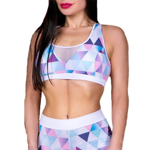 

Топ с сеткой T12 TotalFit 2XS Фиолетово-голубой