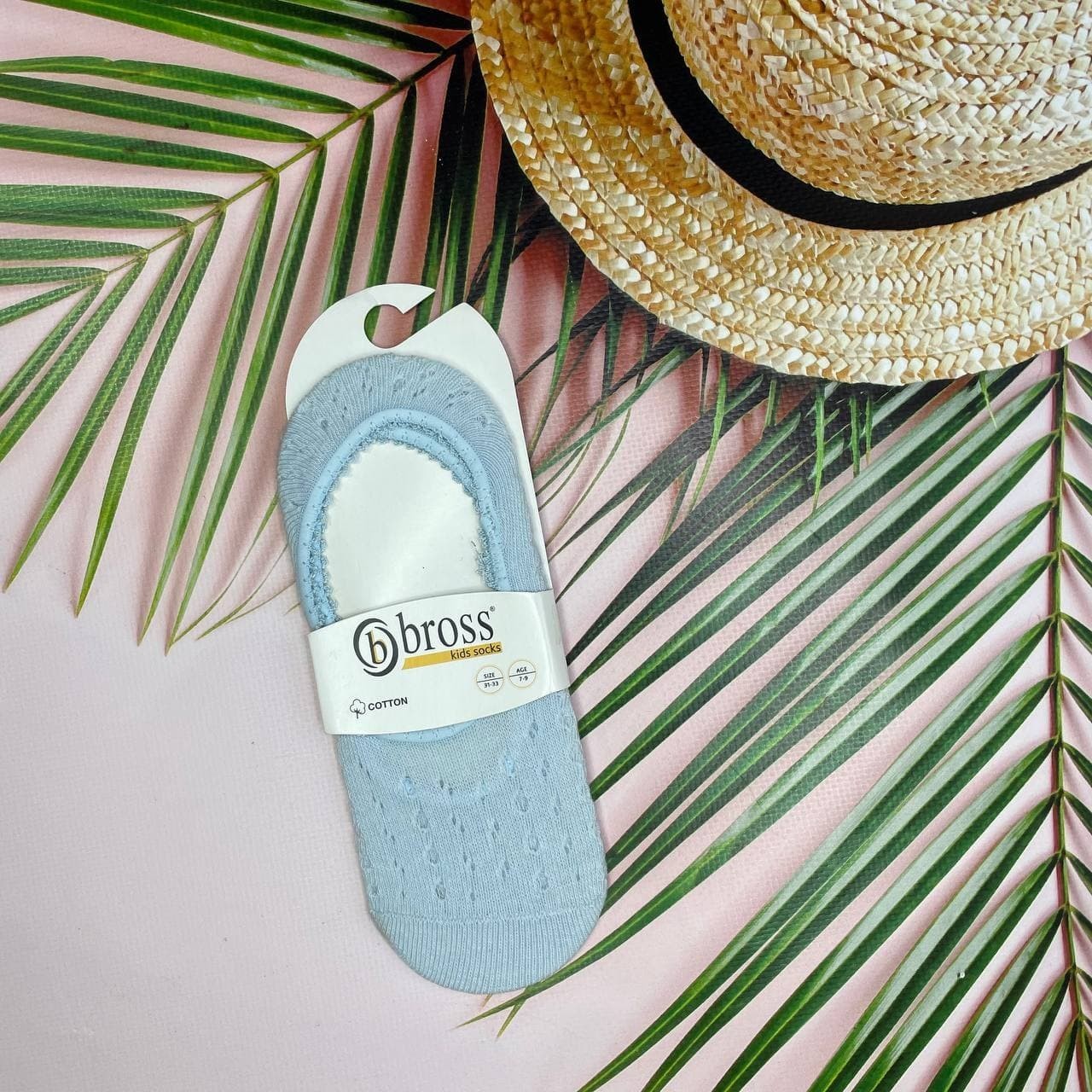 

Детские следки Bross -33р Голубые, Детские следки Bross 31-33р Голубые