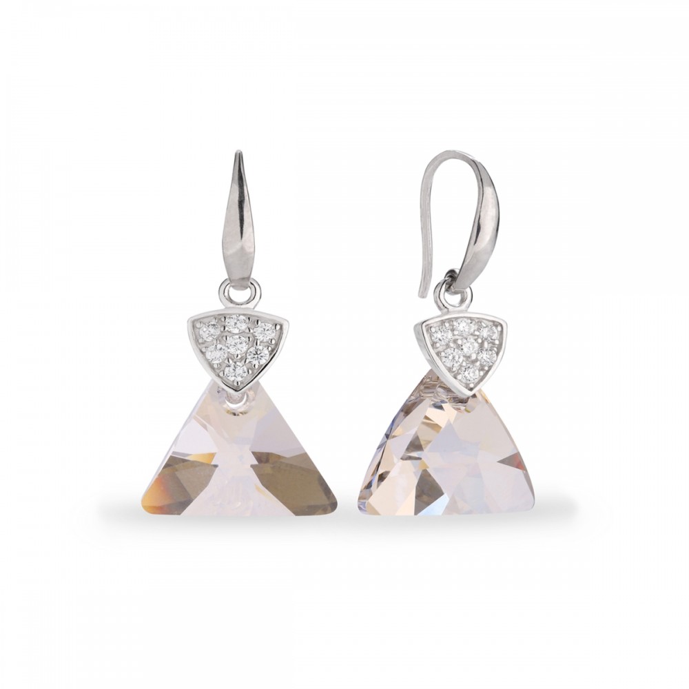 

Серебряные серьги Spark со Swarovski Triangolo KW6628SS