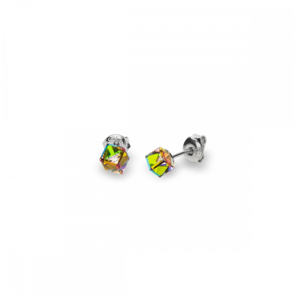 

Серебряные серьги Spark со Swarovski Cube Studs Small K48414VM