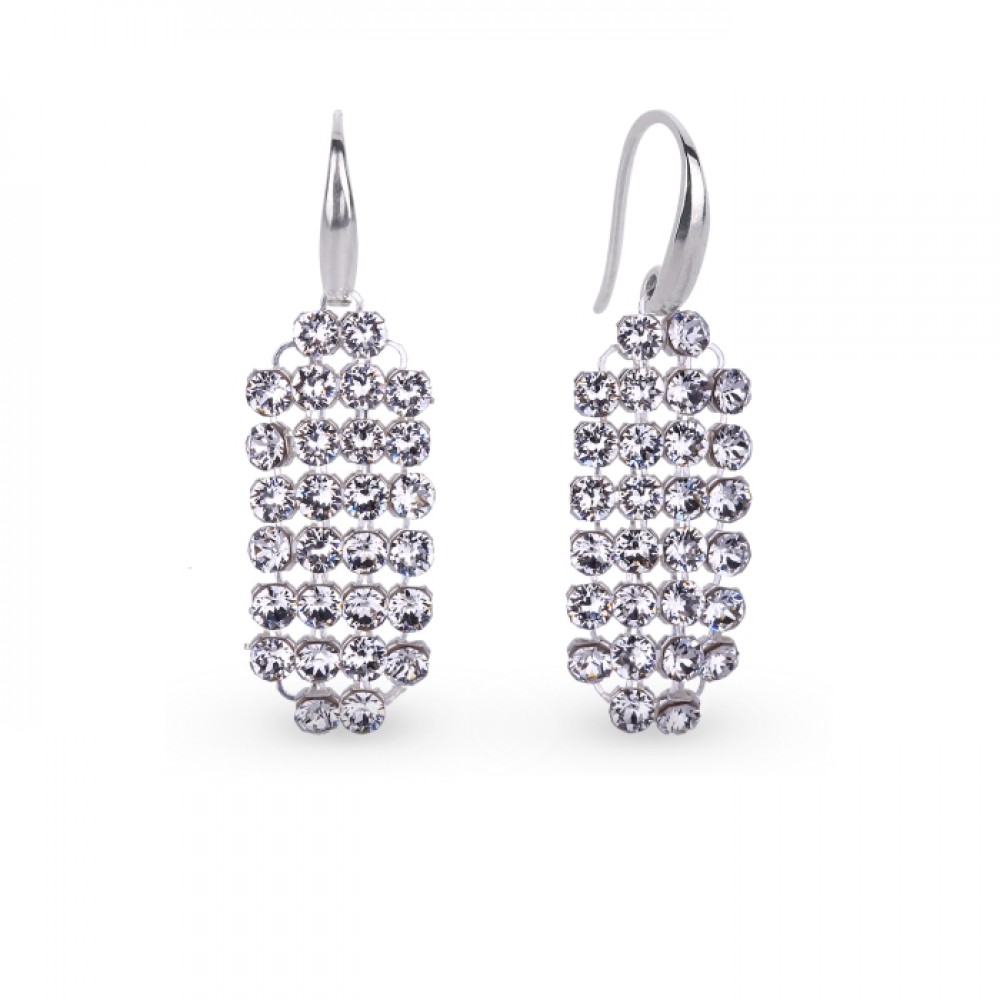 

Серебряные серьги Spark со Swarovski Stylish KWMESH2C