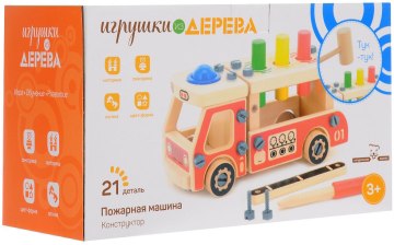 

Конструктор-стучалка " Машина" - Мир деревянных игрушек (20-29283)