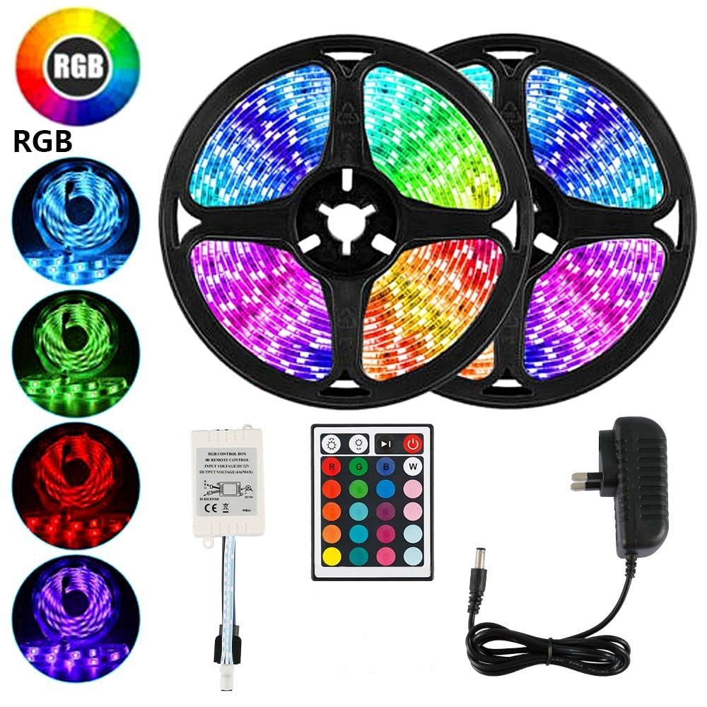 

Лента LED светодиодная 3528 300 RGB 5м IP68 с пультом и блоком питания