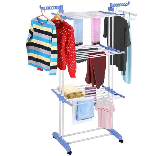 

Сушилка напольная для белья Tiers Garment rack складная трех уровневая (HF-00008705)