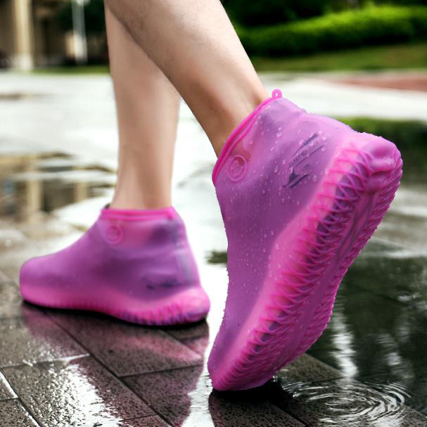 

Силиконовые водонепроницаемые бахилы Чехлы на обувь M+ WSS1 M Pink