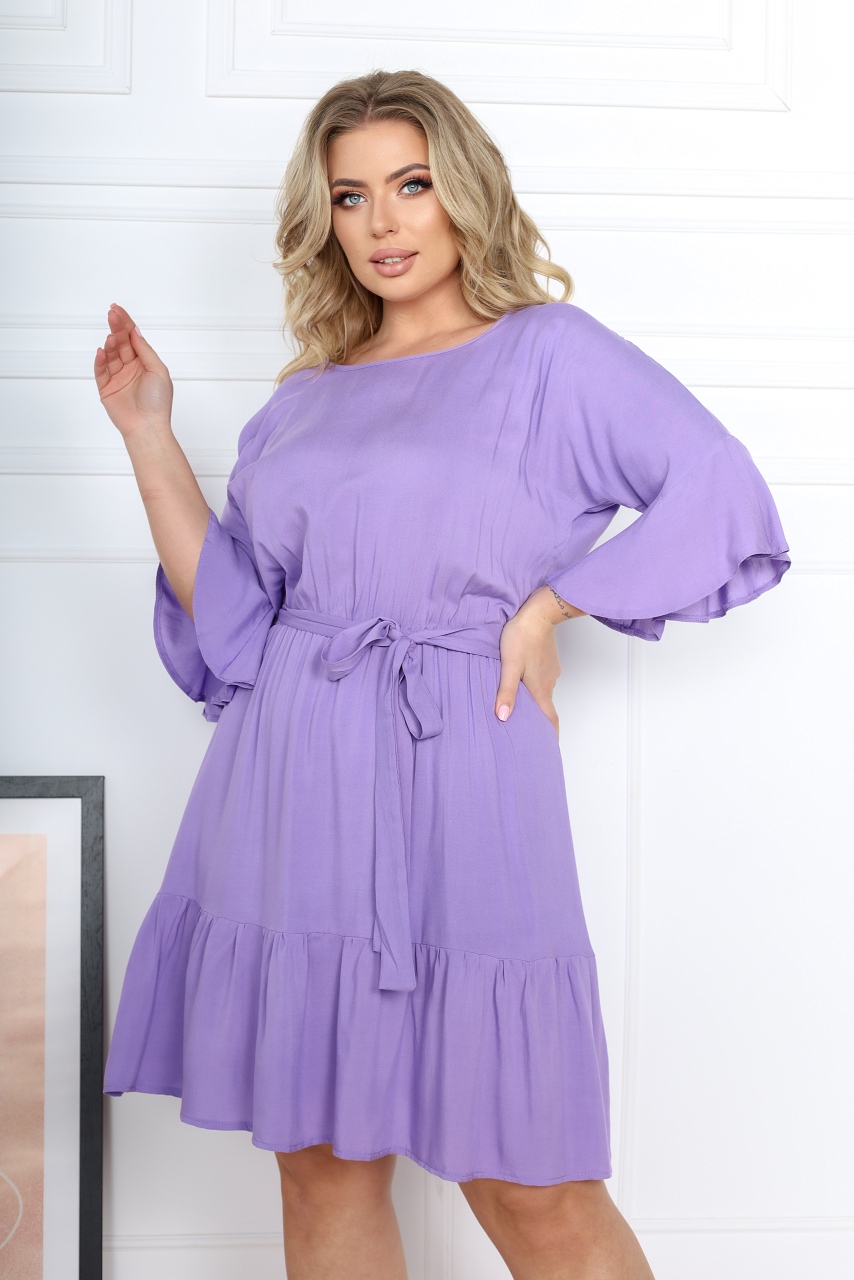 

Платье мини с оборками Фасон 33838_50-52 50-52