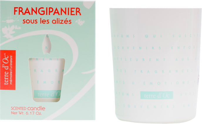 

Парфюмированная свеча Terre d'Oc Пассат Франжипани 175 г