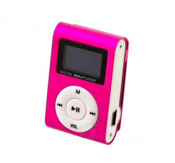 MP3 плеер с экраном алюминиевый корпус GBX TD04 Розовый – низькі ціни ...