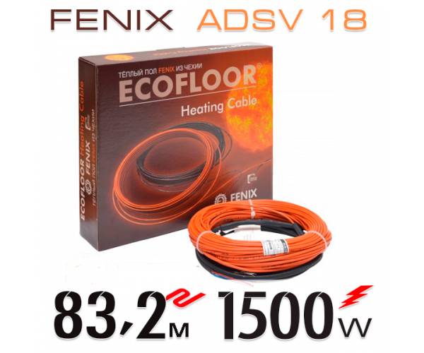 

Нагревательный кабель Fenix ​​ADSV 18 Вт - 83,2 м