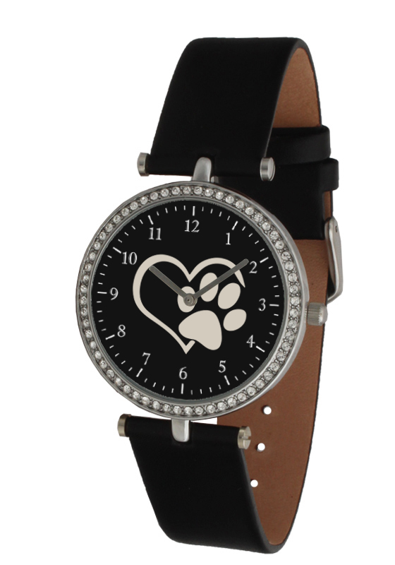 

Наручные часы След лапы, Люблю Собак (Style 176 silver Heart Paw)