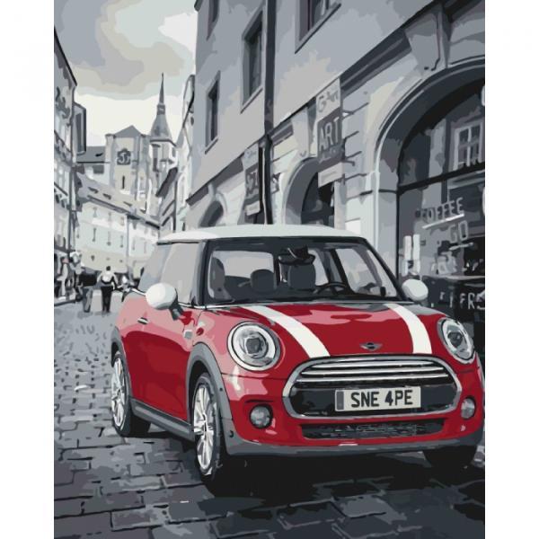 

Набір для розпису за номерами Идейка Міський пейзаж. Mini Cooper 40х50 см. (КНО3504-mt)