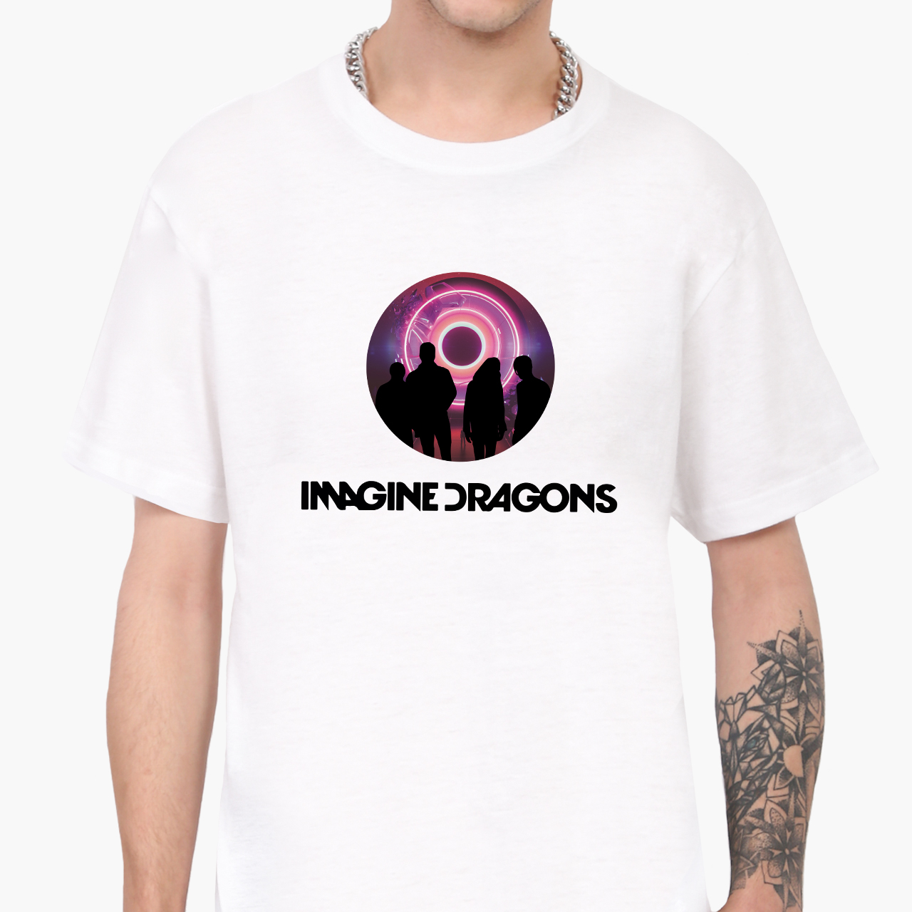 

Футболка мужская Имеджин Драгонс (Imagine Dragons) (9223-2979-8)  Белая, Футболка мужская Имеджин Драгонс (Imagine Dragons) (9223-2979-8) L Белая