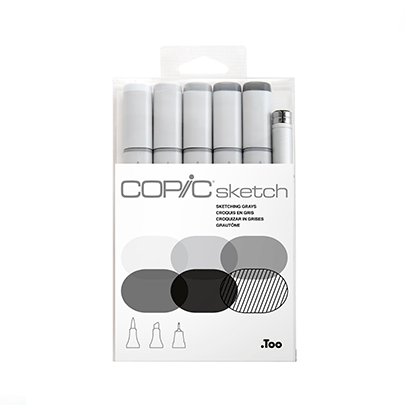 

Набор маркеров Copic Sketch Set "Sketching Grays" (21075681)