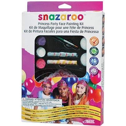 

Набор аквагрима Snazaroo Princess Gift set 3 цвета 2 карандаша 1 кисточка 2 спонжа 6 бумажных тиар (1198001)