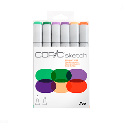 

Набор маркеров Copic Sketch Set "Secondary Tones" 6 шт (21075663)
