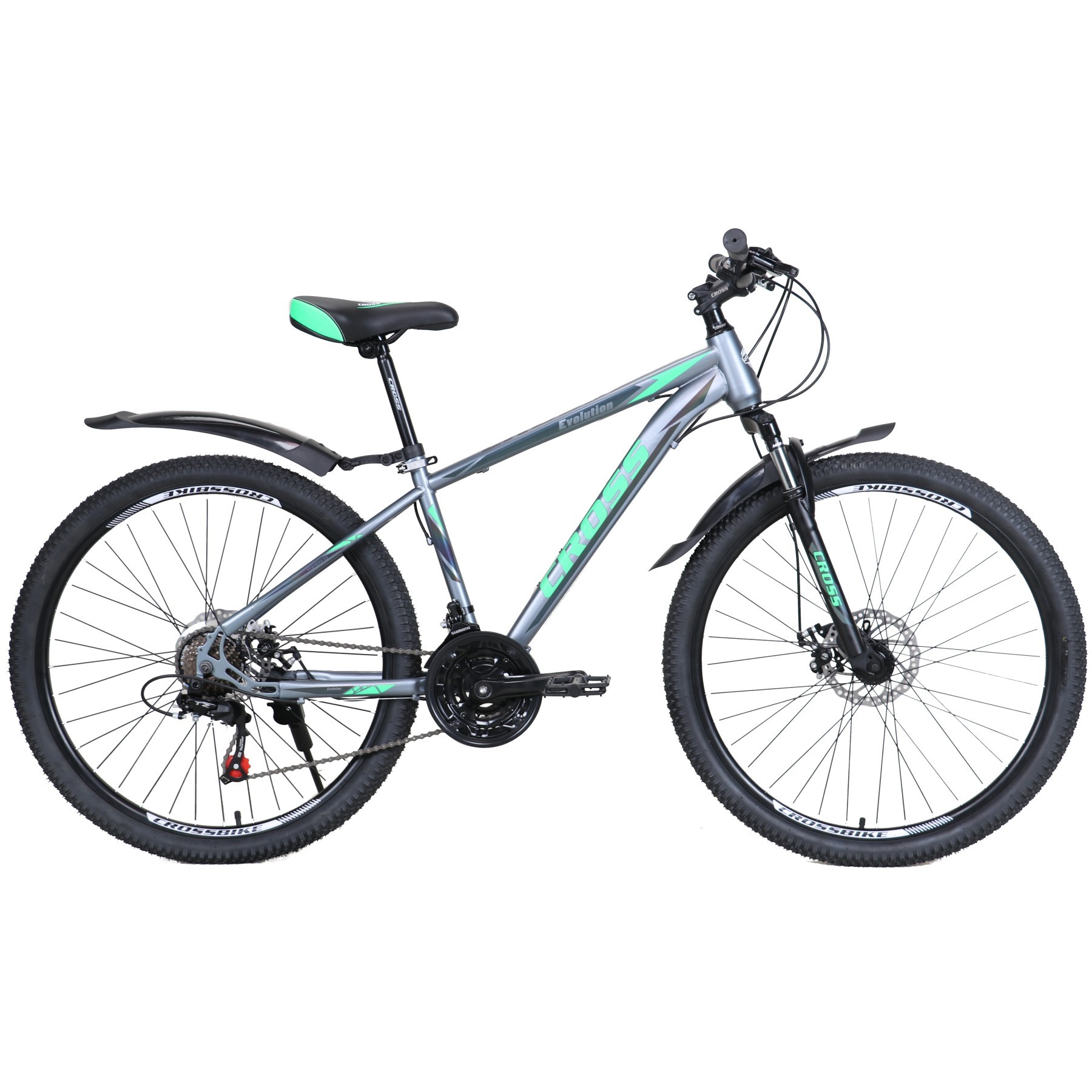 

Велосипед 27.5" CROSS EVOLUTION рама 17" серый-бирюзовый
