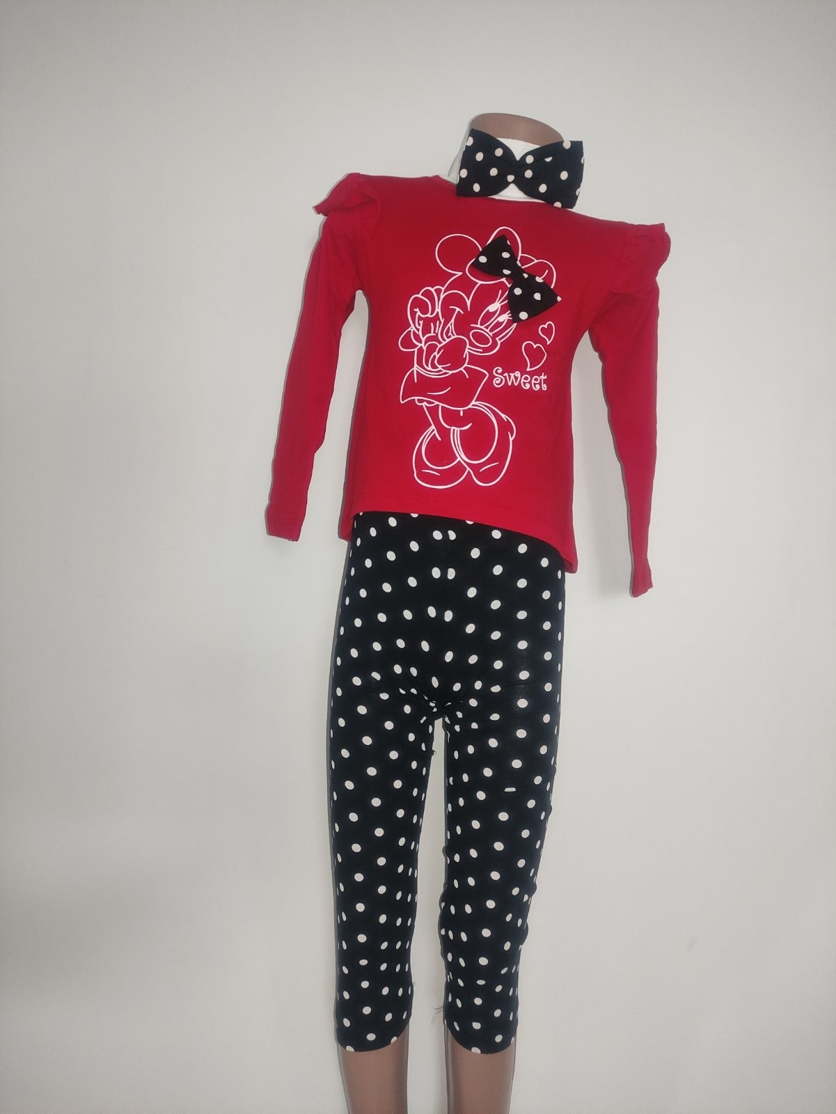 

Kостюм для дівчаток Minnie Mouse червоний від 2-8 років 92см-128см jeliboom