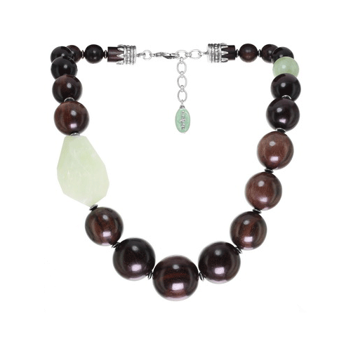 

Колье Nature Bijoux из нефрита и тигрового дерева 15--26333