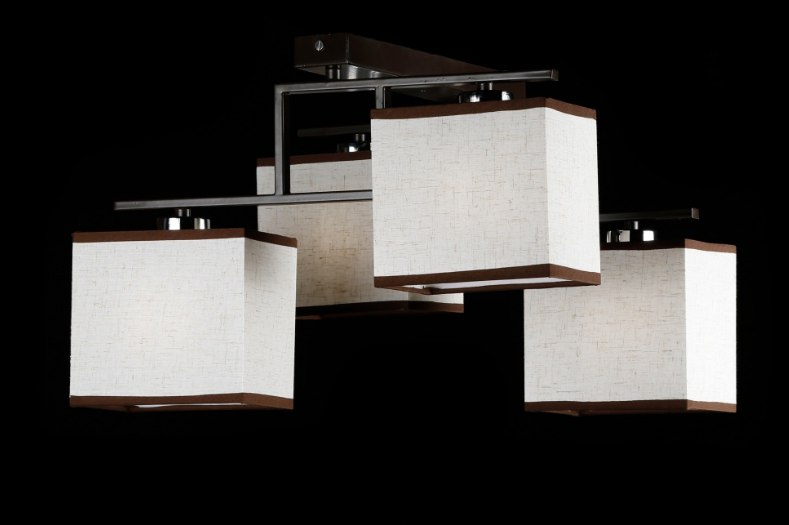 

Люстра с абажурами Ray L69325/4 (WENGE) (AN001657)