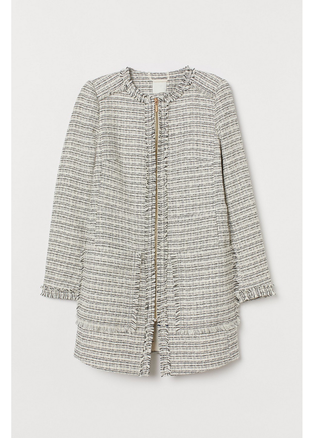 

Пальто H&M 36 Черно-белый 0833534