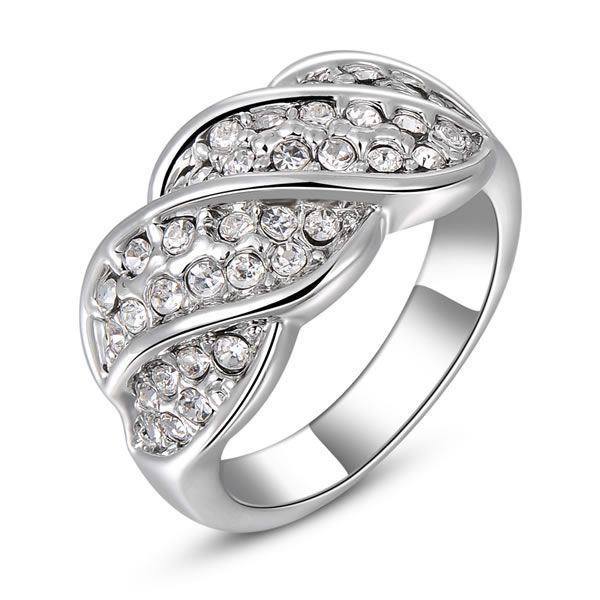 

Кольцо ROZI RG-37320 плетение с фианитами (Размер 7 (наш 17,35))